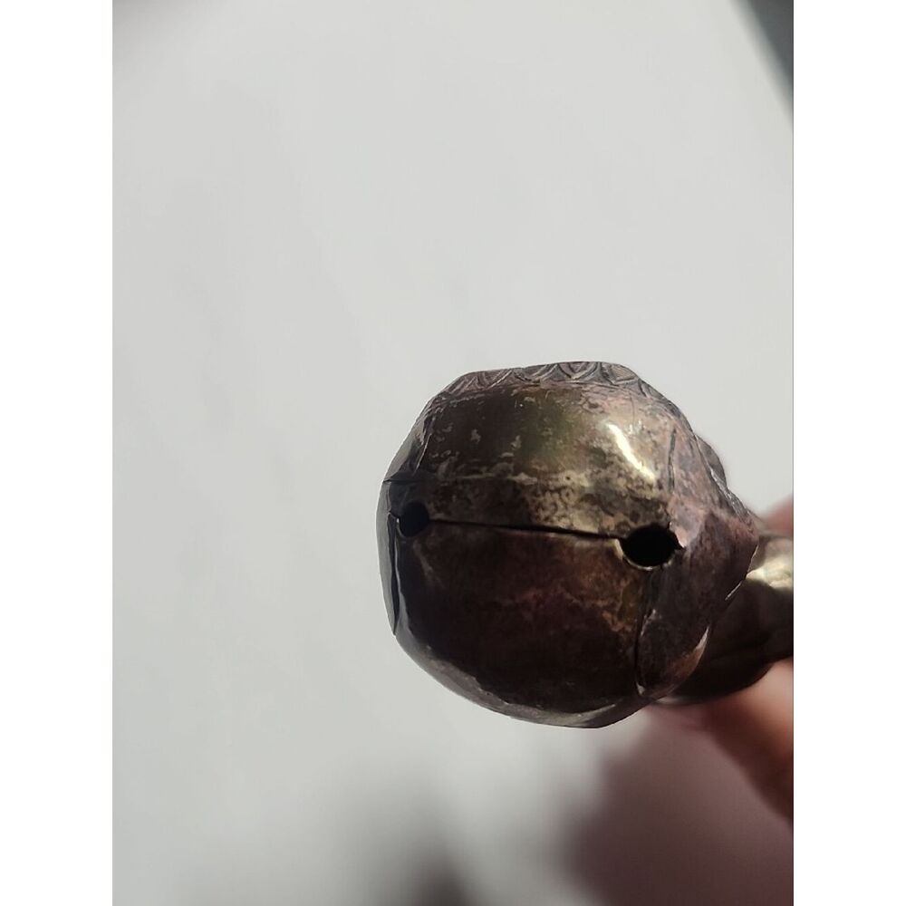 Antique Victorian Sterling Silver Baby Rattle Mother of Pearl - Picture 8 of 9